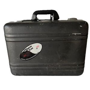 Vintage Distressed Zero Halliburton Black Aluminum Metal Case